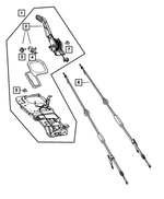 1HX62DX9AJ - Brakes: Parking Brake Sled Assembly for Mopar Image