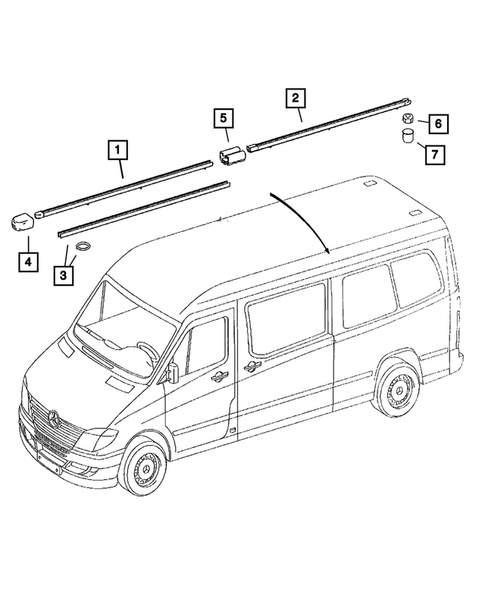 Sport Bar or Luggage Rack for 2008 Dodge Sprinter 3500 #0