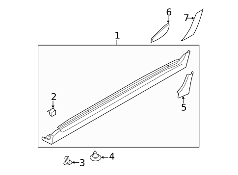 Exterior Trim - Pillars for 2014 Subaru Impreza #0