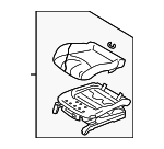 87350JJ70B - Body: Lower Seat Assembly for Infiniti Image
