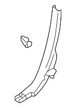 4B0867768C43Y - Body: Pillar Trim for Audi: Allroad Quattro Image image