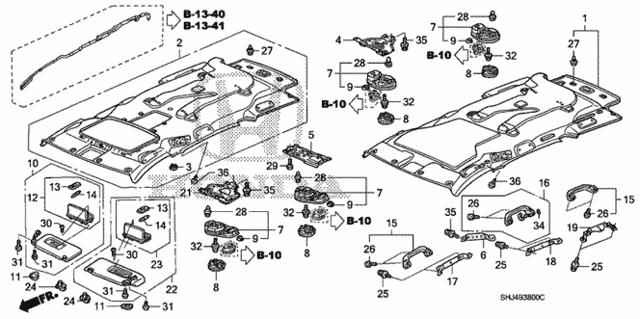 Roof Lining for 2007 Honda Odyssey #0