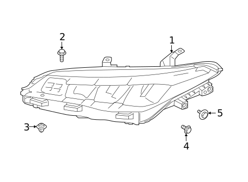 Headlamp Components for 2021 Toyota Avalon #0