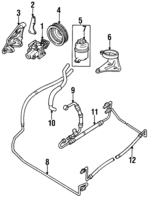MNA3987BA - : Power Steering Return Hose for Jaguar: XJ12, XJS Image
