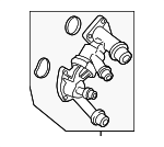 11538576289 - Cooling System: Thermostat Unit for BMW: 530i, 540d xDrive, 540i Image