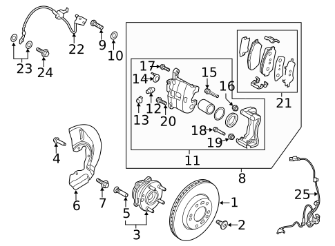 Disc Pads & Brake Shoes for 2016 Hyundai Tucson #0