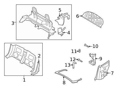 Stowage Compartment for 2010 Audi TT Quattro #0