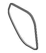 LJ7Z78253A10C - Body: Weather-strip On Body for Lincoln: Corsair Image