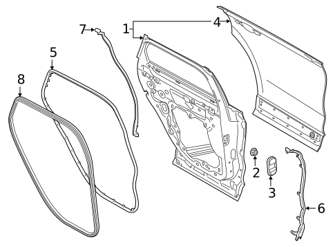 Door & Components for 2025 Lincoln Corsair #0