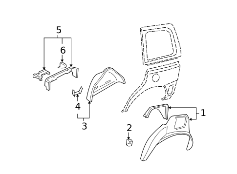 Inner Structure for 2007 Chevrolet Uplander #1