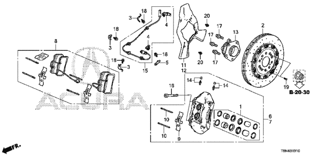 Rear Brake for 2020 Acura NSX #0