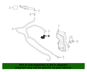 2017-2026 Volvo Headlight Washer Hose Connector 31416170 | TascaParts.com