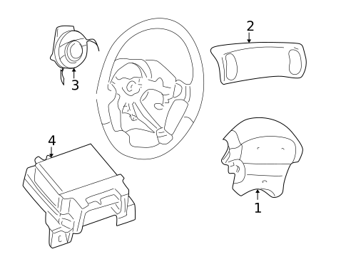 Air Bag Components for 1998 Dodge Intrepid #0