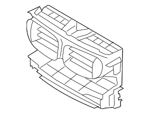 51747183854 - Body: Center Duct for BMW: 740i, 740Ld xDrive, 740Li, 740Li xDrive, 750i, 750i xDrive, 750Li, 750Li xDrive, ActiveHybrid 7 Image