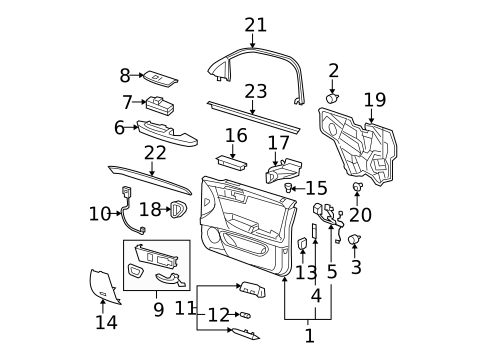 Front Door for 2006 Cadillac DTS #1