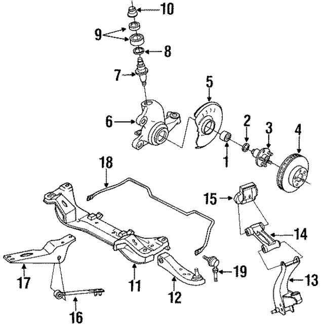 5448166U00 - : Strut Rod Bracket for Infiniti Image