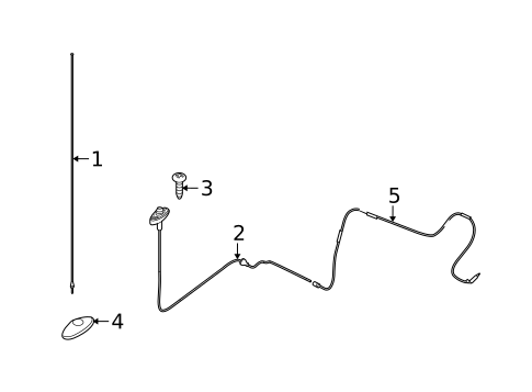 Antenna & Radio for 1998 Ford E-250 Econoline #1