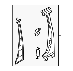 8T0810073A - Body: Lock Pillar for Audi: A5 Quattro, RS5, S5 Image