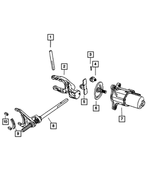 5143981AA - Transfer Case Model 245 [DHX]: Shift Rail for Mopar Image