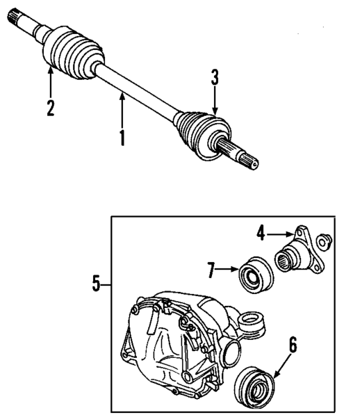 Propeller Shaft for 2007 Jaguar S-Type #0