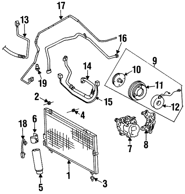 887161G370 - : AC Line for Toyota Image