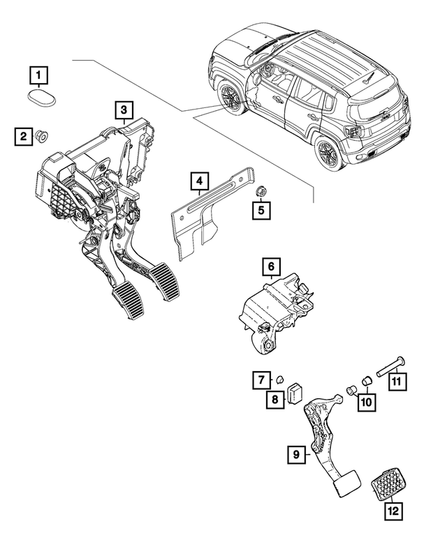 « 68201765AA – Brakes : Acheminement Du Câble De Pédale D'embrayage Bouchon pour Mopar Image »
