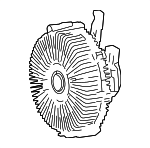 1621070111 - Cooling System: Fan Clutch for Lexus Image