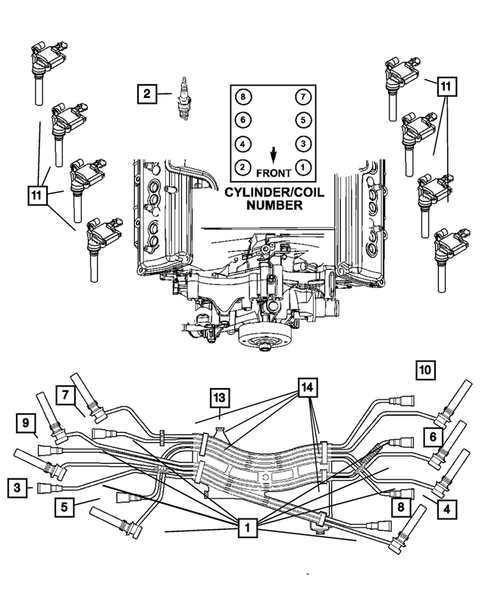 Spark Plugs-Cables-Coils for 2004 Dodge Ram 1500 #0