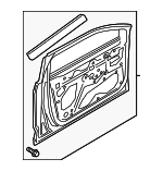 4KE831051B - Body: Door Shell for Audi Image