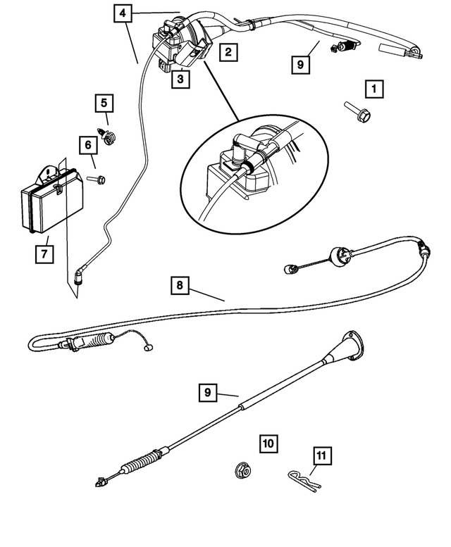 52124035AD - Fuel: Speed Control Servo Bracket for Mopar Image