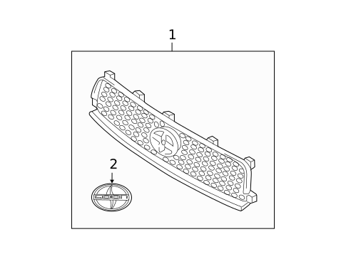 Grille & Components for 2010 Scion tC #0