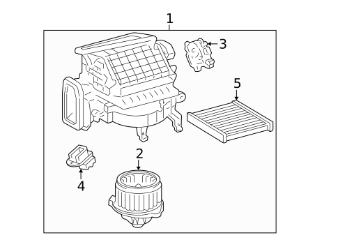 Blower Motor & Fan for 2003 Lexus ES300 #0