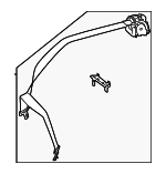 21486003009C94 - : Outer Belt Assembly for Mercedes-Benz Image