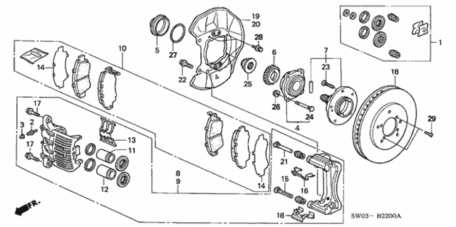 Front Brake for 2004 Acura NSX #0