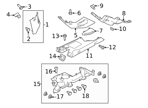 Interior Trim - Quarter Panels for 2015 Land Rover Range Rover Sport #0