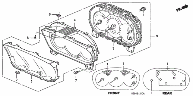 Meter Components (NS) for 2003 Honda Civic #0