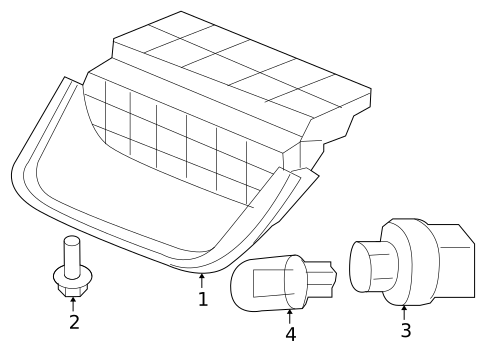 High Mounted Stop Lamp for 2011 Honda CR-V #0