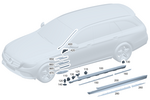 2066980900 - Interior Trim/Exterior Detachable Parts: Trim, Longitudinal Member for Mercedes-Benz Image