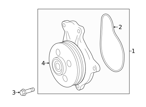 Water Pump for 2020 Lexus NX300h #0