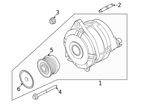 Alternator/Generator & Related Components for 2020 Ford Police Interceptor Utility #0