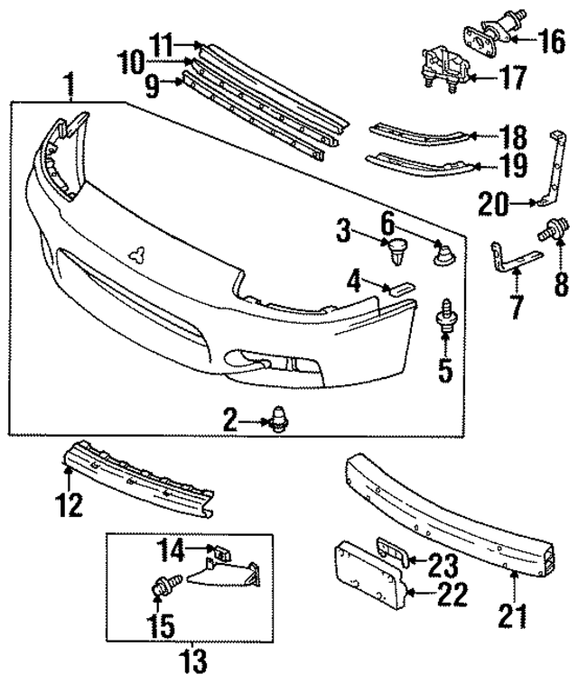 MR384005 - : Corner Shield for Mitsubishi Image