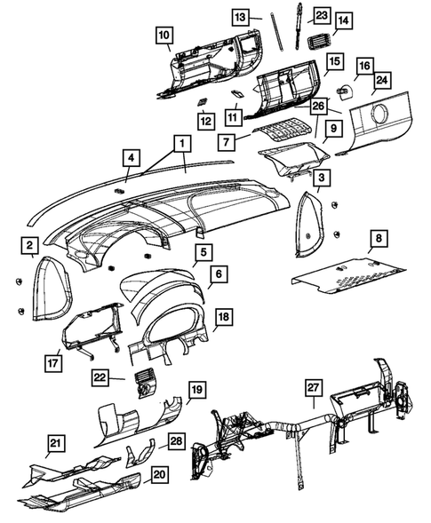 Instrument Panel for 2005 Chrysler Crossfire #0