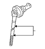 4529034030 - Steering: Lower Shaft for Toyota Image image