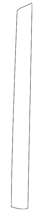 55347187AD - Body: Pillar for Dodge: B1500, B2500, B3500, Ram 1500 Van, Ram 2500 Van, Ram 3500 Van Image