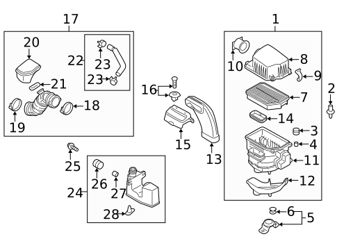 Air Intake for 2015 Hyundai Tucson #0