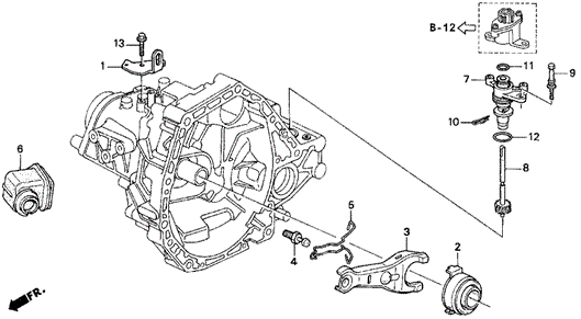 MT Clutch Release (VTEC) for 1995 Honda Civic del Sol #0