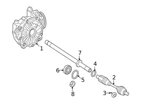 CARRIER & FRONT AXLES for 2007 Mercedes-Benz S600 #1