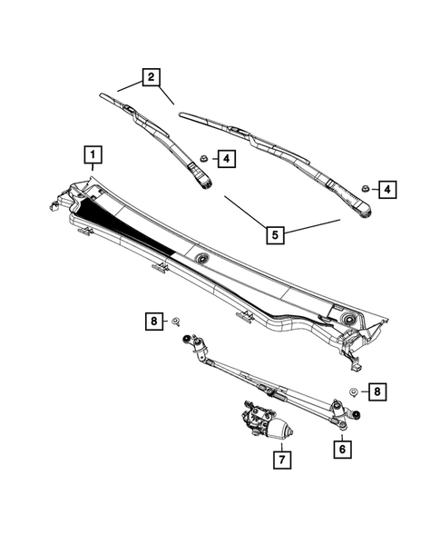 Wiper and Washer System for 2017 Dodge Durango #0