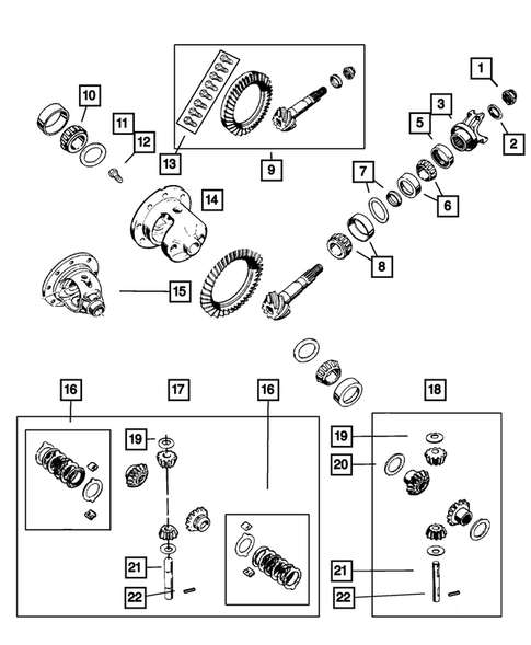 Differential and Housing for 2004 Jeep Wrangler #2