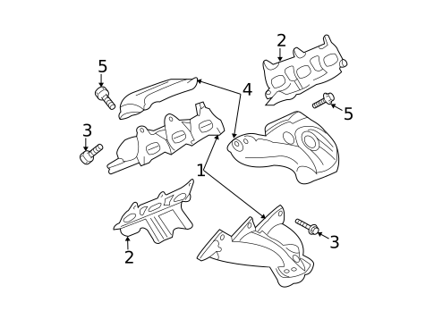 Exhaust Manifolds for 2008 Chevrolet Equinox #0